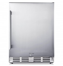 Kalamera Beverage Refrigerator 24 Inch, Under Counter 150 Cans Mini Drinks Fridge with Stainless Steel Door, Beverage Cooler Built-in and Freestanding, 32-40℉ Temperature Range